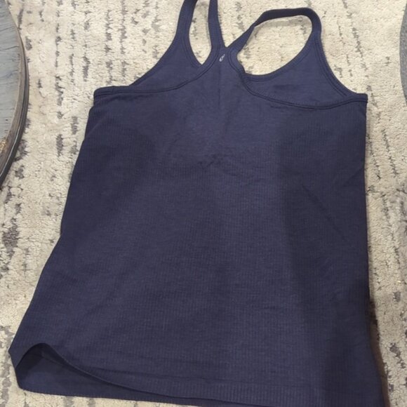lululemon athletica Blue Fitted Ribbed Sleeveless Tank Top - Picture 8 of 11
